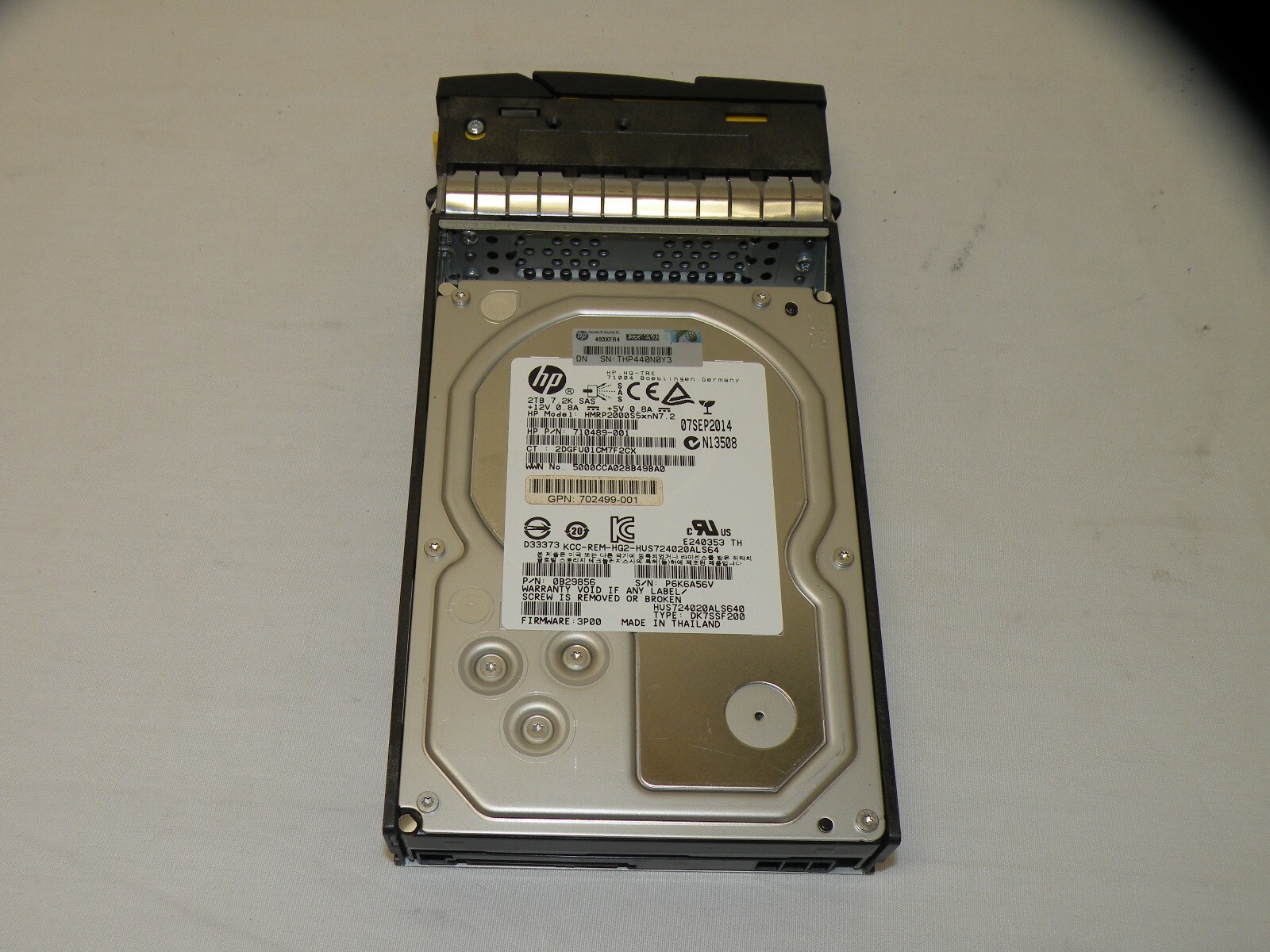 LOT OF 2 HP 743182-001 2TB 7.2K 3.5