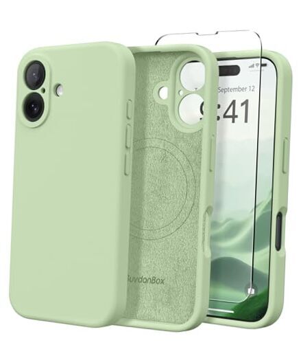 Magnetic for iPhone 16 Case, Compatible with MagSafe, [Full Camera A-Matcha