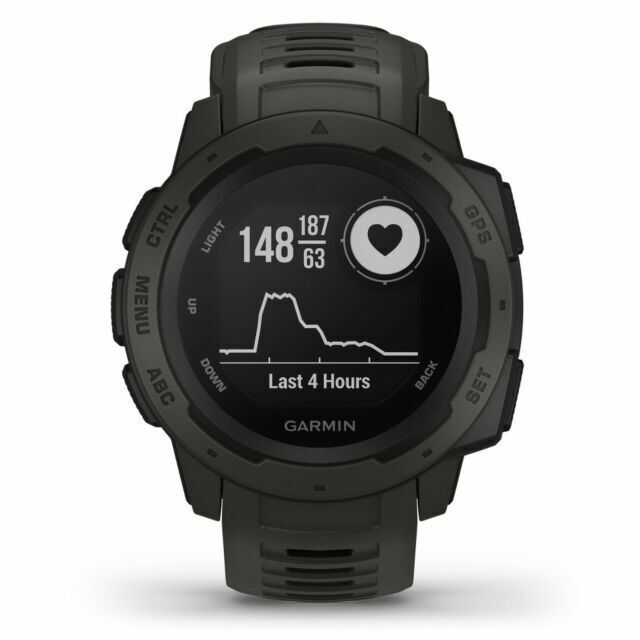 Garmin Instinct Rugged Graphite GPS Smartwatch 010-02064-00-image
