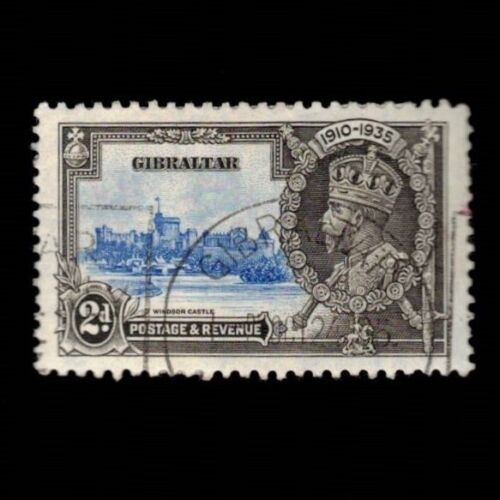Gibraltar, Scott 100, numéro jubilé d'argent, 1935, d'occasion - Photo 1/1