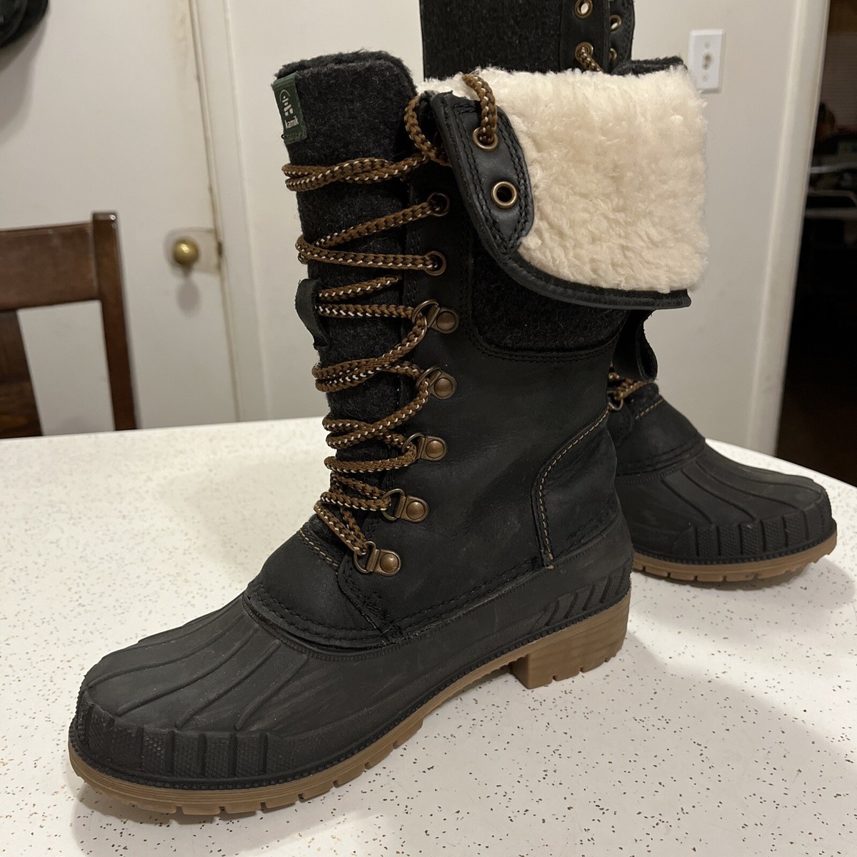KAMIK SIENNA F BLACK WINTER BOOTS FOR WOMEN Size