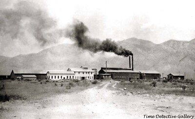 Ogden Portland Cement Co. Mill, Bakers Spur, Utah -c1920- Historic Photo Print