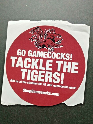 2011 Clemson Tigers vs SC Gamecocks Used Football Ticket FREE SHIPPING - Picture 3 of 5
