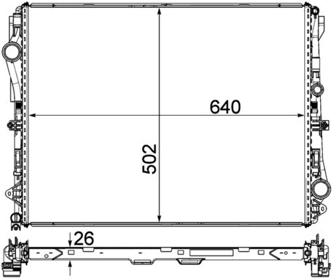 Mahle KüHler WasserküHler FüR Mercedes GLC E-Klasse T-Model X253 S213 C253 W447-image