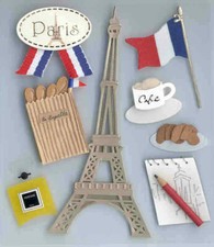 Paris Sticker Set - Jolee's Boutique - Destination - Sticker Collage