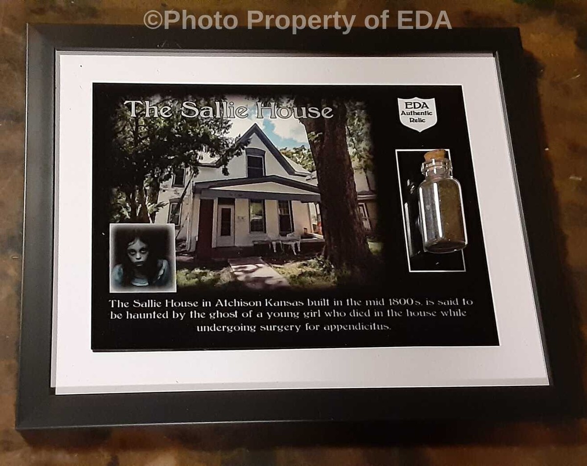 THE SALLIE HOUSE Haunted Relic Soil Sample Framed W/ COA Haunted