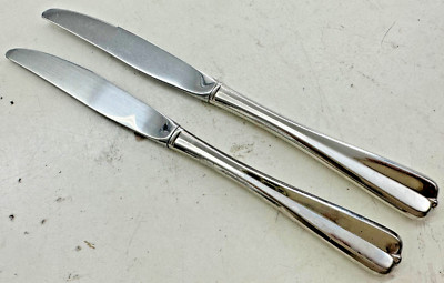 Gala Impulse 2 Modern Hollow Dinner Knives Oneida Stainless Center Ridge Bead 9''