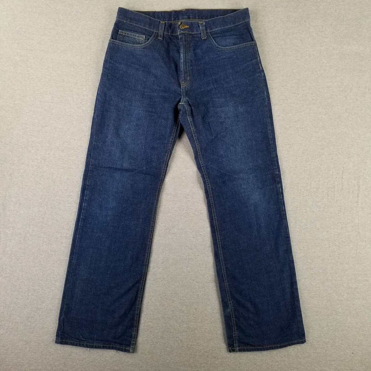 Vintage Perry Ellis America 36x32 Blue Jeans Old School Wide Leg