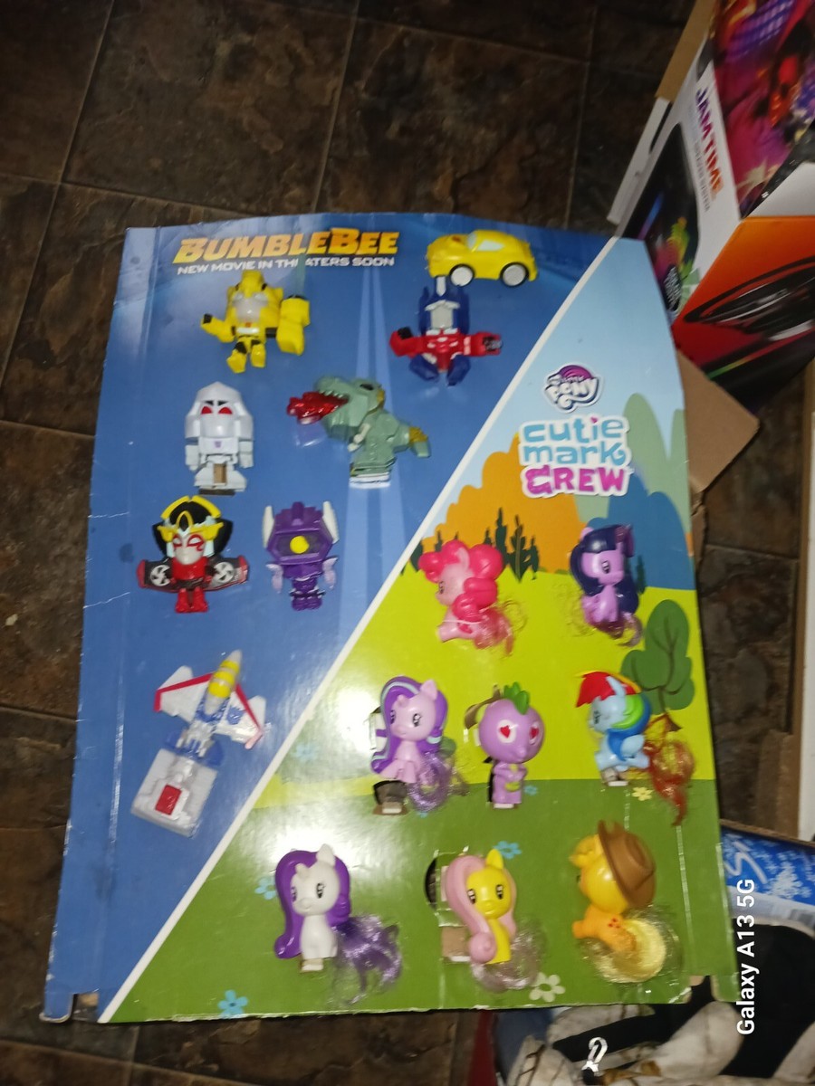 2018 McDonalds My Little Pony Cutie Mark Crew Happy Meal Toys Display  Complete