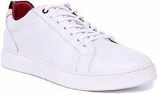 Justin Reess England Prince Textured Leather Mens Shoes In White 6 - 12