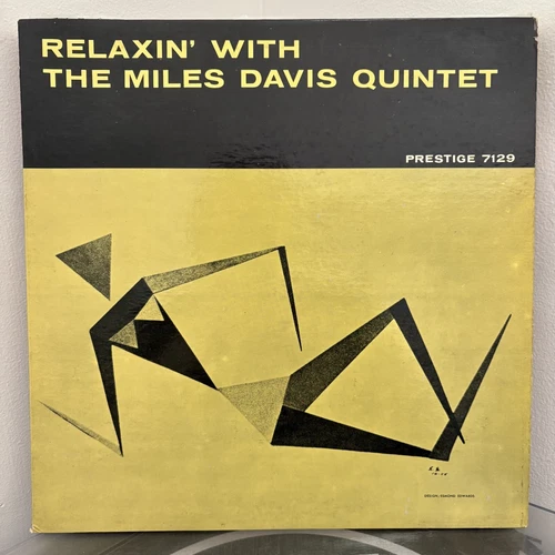 MILES DAVIS QUINTET Relaxin LP Prestige 7128 EARLY US DG MONO RVG PLAYS VG+