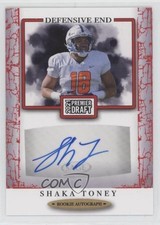 2021 Sage Premier Draft Auto Red Shaka Toney #A202 Auto 9b4