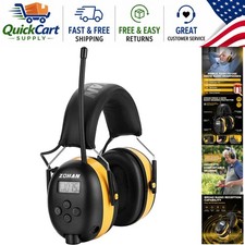 AM/FM Radio Noise Reduction Earmuffs - Comfortable Hearing Protection for Adults