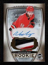 2018-19 Upper Deck The Cup Nicolas Roy #71 Gold Foil 04/24 Rookie Patch Auto