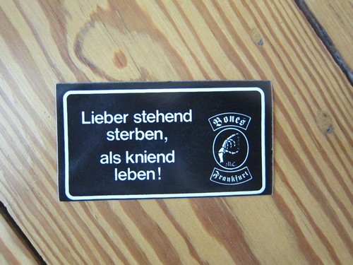 MC PATCH STICKERS BONES MC FRANKFURT RARE VINTAGE MOTORCYCLE CLUB VEST PATCHES