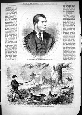 Alter 1867 Herr Fred Symes Billardspieler Prinz Wales Holkham Konserven viktorianisch