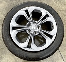 HONDA ACCORD 17X7-1/2 ALLOY 5 DOUBLE SPOKE ALLOY WHEEL RIM W/TIRE 23-25 # 114641