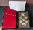 1982 Canadian Mint Proof Set - 7 coins including 50% silver Regina dollar