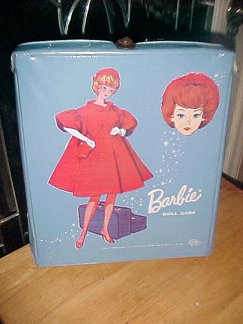Vintage Mattel’s Barbie’s MIDGE 1960’s Bubble Red Carrying Case