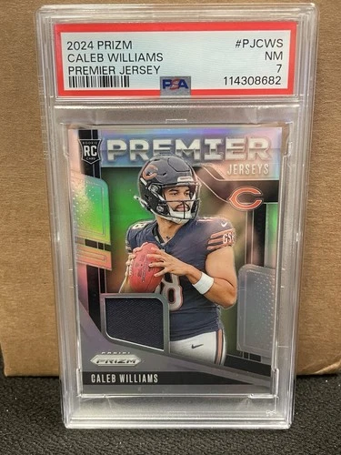2024 Panini Prizm Premier Jerseys Caleb Williams #PJ-CWS PSA 7