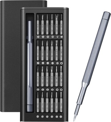 25-in-1 Small Precision Screwdriver Set, Professional Magnetic 24PCS, Black 