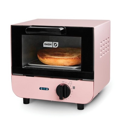 Dash Mini Toaster Oven for Bread, Bagels, Cookies, Pizza, Paninis & More, Pink