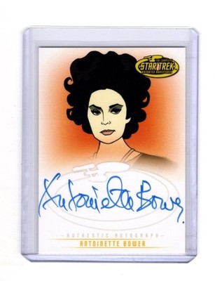 STAR TREK TOS ARTS & IMAGES 2005 ANTOINETTE BOWER #A33 AUTOGRAPH ANIMATED SYLVIA