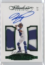 2017 Panini Flawless Greats Dual Emerald 3/3 Mike Piazza #GDMA-MP Auto HOF 4f5