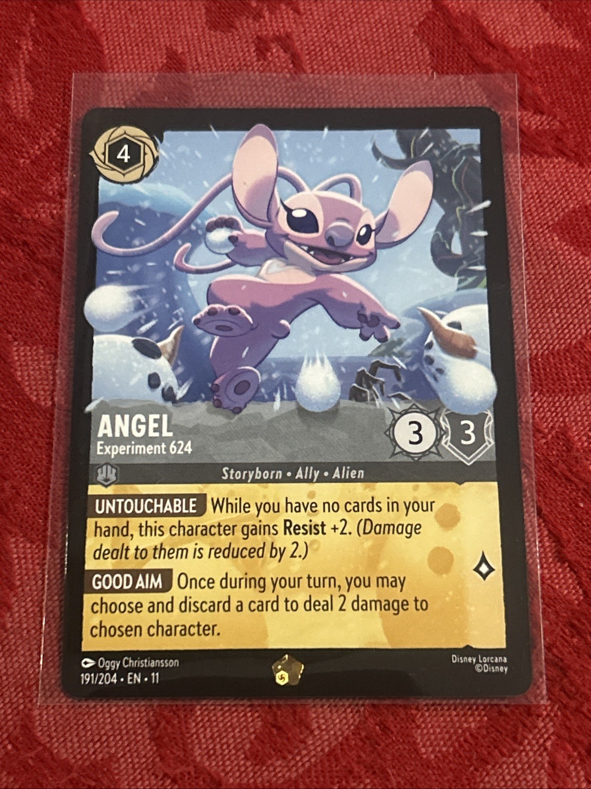 Disney Lorcana Winterspell - Angel - Experiment 624 - 191/204 - Legendary