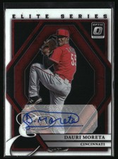 Dauri Moreta Auto AU 2022 Donruss Optic Cincinnati Reds
