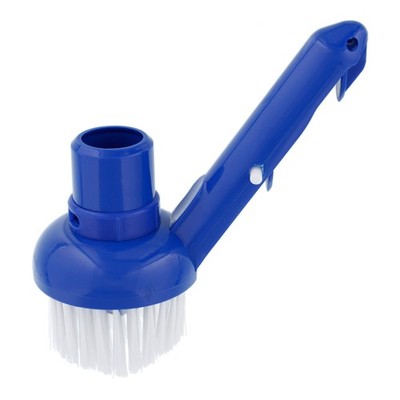 Swimming Pool Corner Vacuum Brush w/ Adjustable Vacuum Ring, Clean Steps Spa Jet