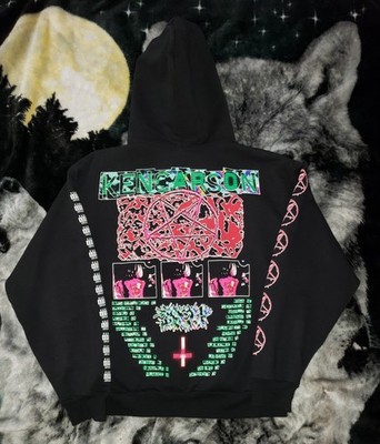 Ken Carson a great chaos tour live zip up pentagram hoodie | eBay