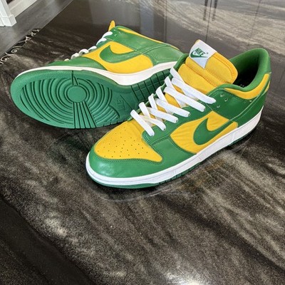 Nike Dunk Low Brazil Oregon Ducks colors! Men's 13