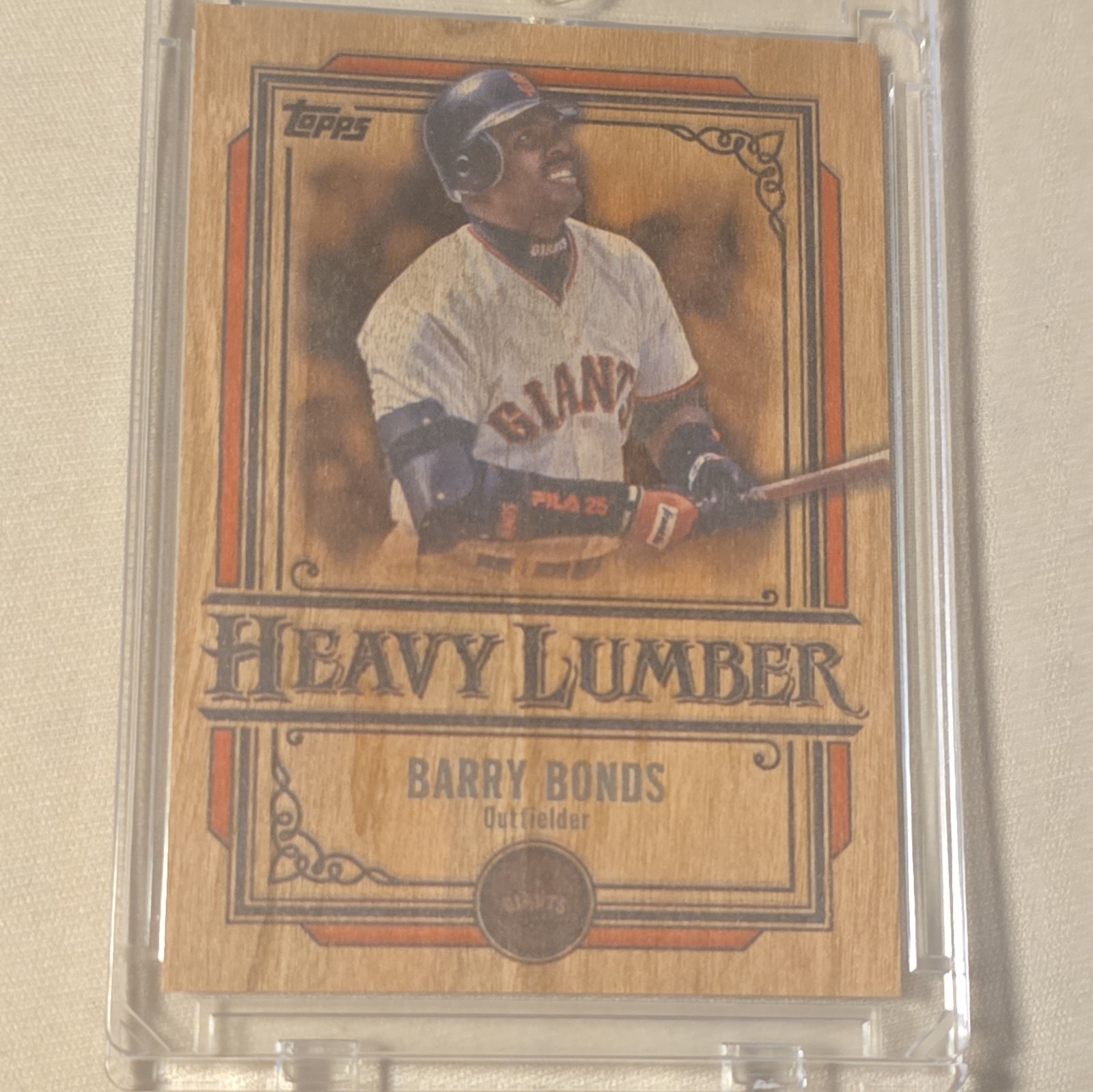 2025 Topps Series One #HL-16 - "Heavy Lumber" Case Hit SSP- Barry Bonds - Giants