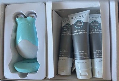 Nu Face Trinity Facial and Neck Toning Device w/4 tubes Gel Primer Used