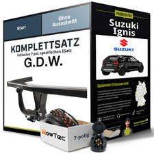 Anhängerkupplung starr für SUZUKI Ignis +E-Satz AHK NEU ABE