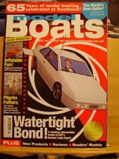 MODEL BOATS MAGAZINE JANUARY 2014 JAMES BOND 007 LOTUS ESPRIT MAYFLOWER GLORIANA