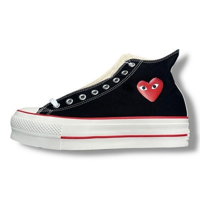 Unused PLAY COMME des GARCONS  × CONVERSE Allstar High AZ-K124-001 US7.5 8595M