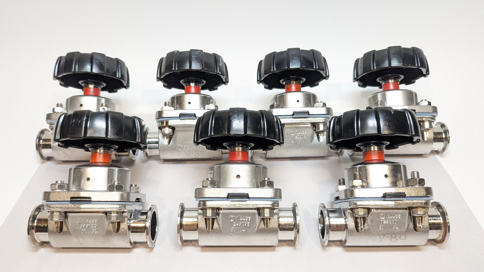 (1) GEMU 673 1-1/2" DN40 316L BPE Manual Sanitary Diaphragm Valve Tri-Clamp ASME