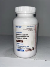 Sealed Antihistamine 24hr Allergy, 500 Tabs, 180mg, Fexofenadine