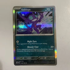 Sableye 136/193 Cosmos Holo Pokemon Paldea Evolved EX