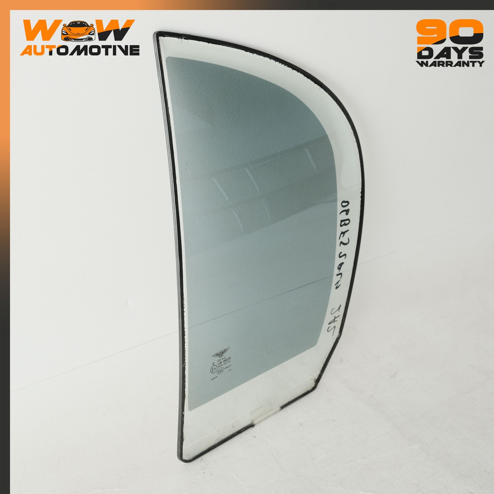 06-13 BENTLEY CONTINENTAL FLYING SPUR REAR LEFT QUARTER DOOR WINDOW OEM