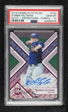 2018 Elite Extra Edition Aspirations Purple /100 Durbin Feltman PSA 10 Auto 0h2x