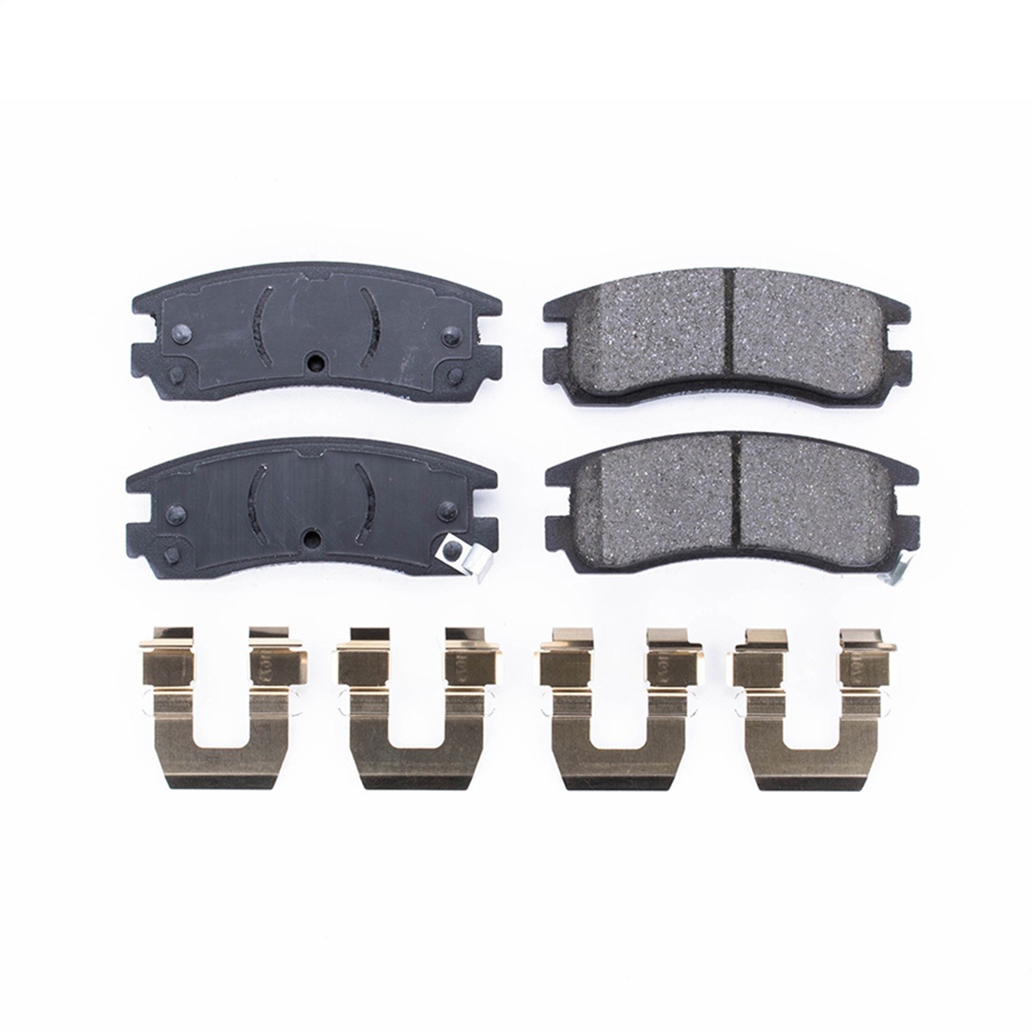 PowerStop 17-698 Power Stop - Rear Z17 Low-Dust Ceramic Brake Pads with Hardware