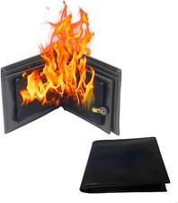 Magic Trick Fire Flaming Wallet, Leather, Inconceivable Street Show Prop, Prank,