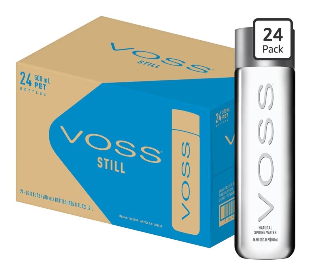 VOSS Premium Still Bottled Natural Water - BPA-Free - High Grade PET -...