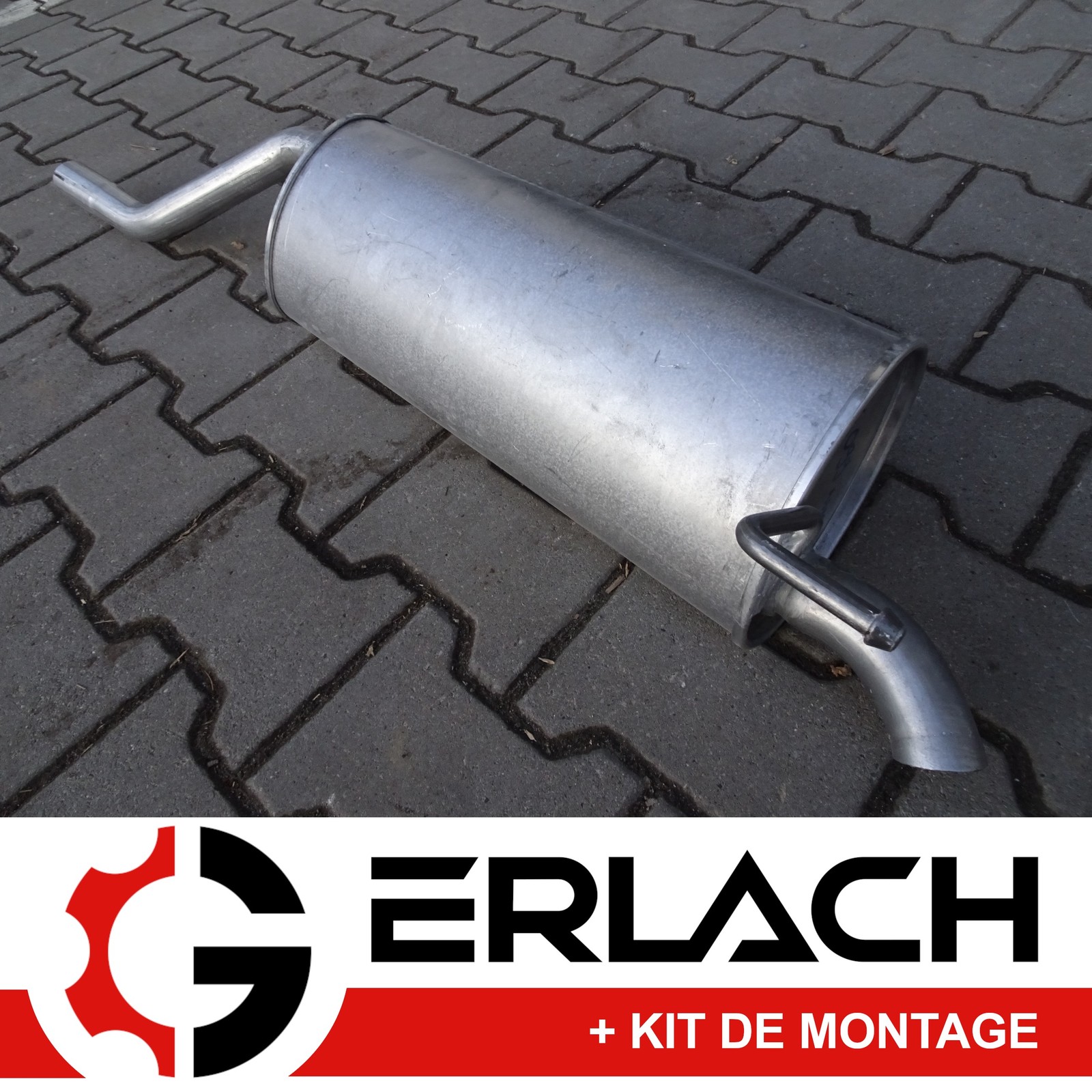 Silencieux arriere 5879 haute resistance pour Fiat Punto Evo 1.4i