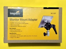 Impact Monitor Mount Adapter ME-108P - VESA Mount 3 And 4 - Up to 17 lbs