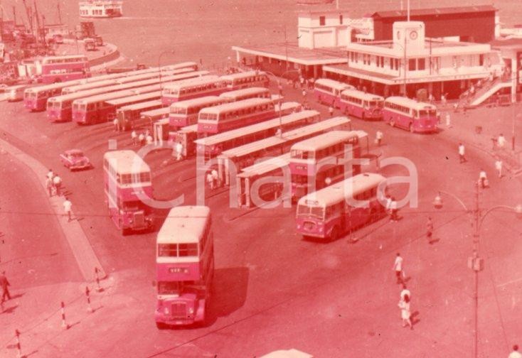 1970ca HONG KONG Vehicles ferry pier at Kowloon 35 mm VINTAGE SLIDE