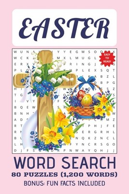 EASTER THEME WORD SEARCH PUZZLE BOOK: Word Search w/Easy to Read Print: Easter T
